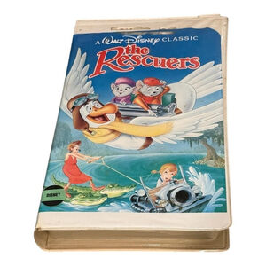 Vintage Disney The Rescuers VHS Tape Walt Disney Classic Clamshell Case